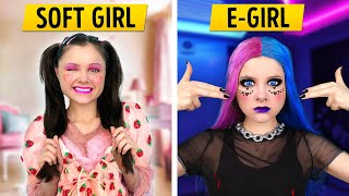 E-GIRL vs. SOFT GIRL when GRANDMA is coming – Relatable family musical by La La 