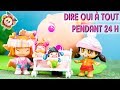 BÉBÉS BELLIES jouent au défi de DIRE OUI À TOUT PENDANT 24 heures avec Pinypon! | YES MAN CHALLENGE