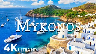 Flying Over Mykonos 4K Uhd Soothing Music Along With Beautiful Nature Video - 4K Video Ultra Hd