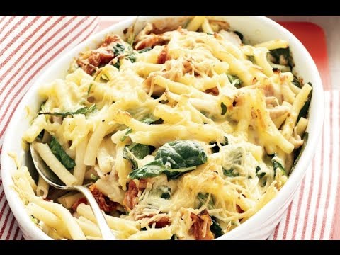Video Recipe Chicken Pasta Mushrooms Spinach Video Recipe Chicken Pasta Mushrooms Spinach