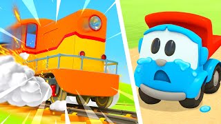 The Train Needs Help Leo The Truck & Friends At The Train Station. New Episodes. Cartoons For Kids.