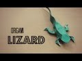 Origami Lizard (page 1). YouTube Animal Video Tutorials