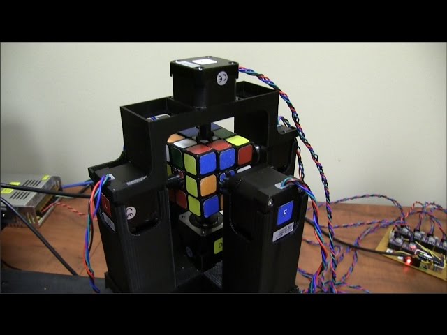 World’s Fastest Rubik’s Cube Solving Robot - Video