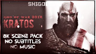 Kratos 8K4K Scene Pack No Subles & Music God Of War 2018