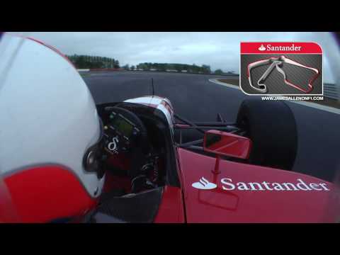 First flying lap of the Silverstone Grand Prix Circuit - James Allen on F1