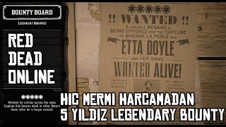 Süre Kurali Anlatimli Red Dead Online 1 Mermi̇ Bi̇le Harcamadan 5 Yildiz Legendary Bounty Etta Doyle