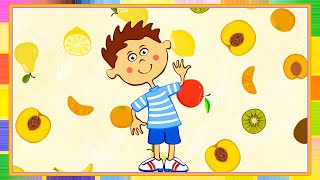 Караоке - 🚜 Синий Трактор - Фрукты + Овощи | Песенки Для Детей