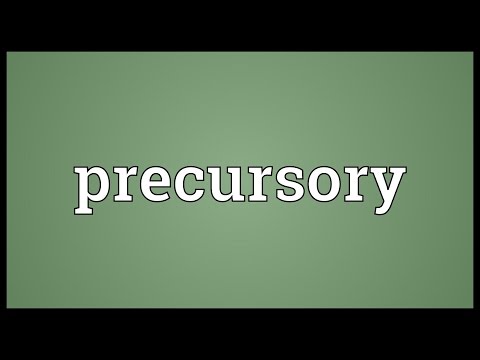 Header of precursory