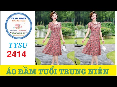 Hướng Dẫn Cắt Đầm Tuổi Trung Niên 2414