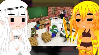 Mob Talker Girls React To Zombie Apocalypse Attack Animation By Platabush Requested
