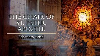 The Chair of St Peter, Evening Mass