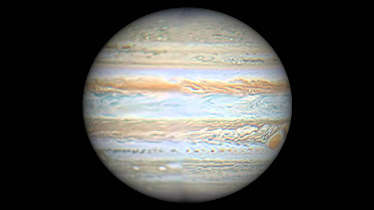 Jupiter's full rotation in 2014 best edition! YouTube