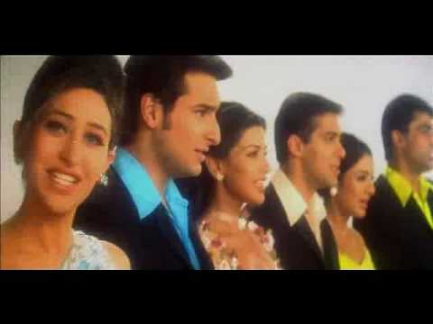 Salman Khan Monish Behl Saif Sonali Tabu & Karishma in Hum Saath...