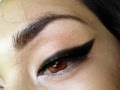 How To : Detailed Tutorial - Cat Eyeliner Using ''Black Eyeshadow''