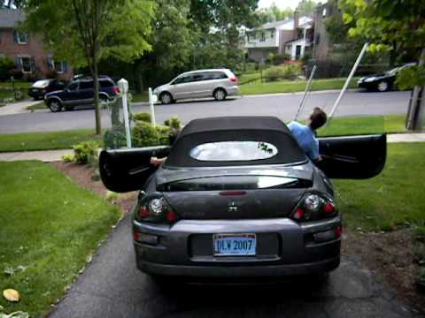 Title: 2001 Mitsubishi Eclipse Spyder GT Convertible Top Demonstration