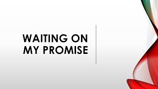 Lam L.T. Chuong - Waiting On My Promise
