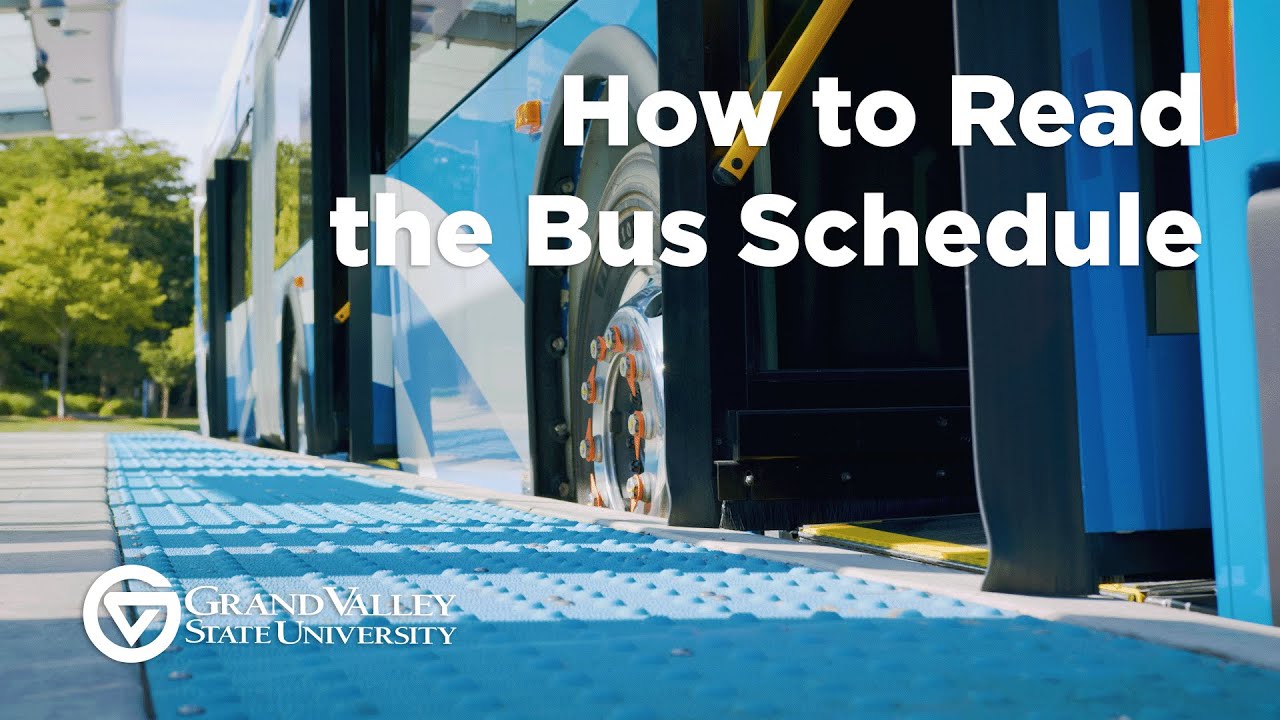 How to read bus schedule