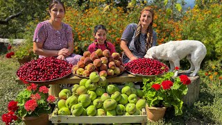 Only In The Village You Can Taste So Many Delicious And Fresh Fruits Life In The Village