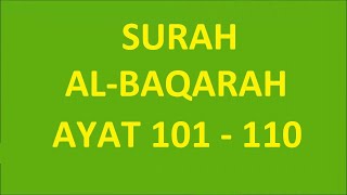 Albaqarah Ayat 101 110