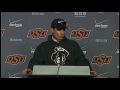 Oklahoma State Football: Bedlam Postgame (Coach Gundy)