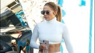 Ünlü Şarkici Jenni̇fer Lopez, Spor Sti̇li̇yle Mi̇ami̇yi̇ Salladi