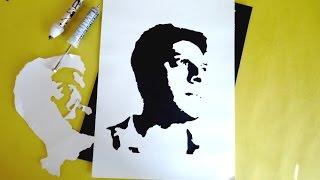 silhouette photo design and stencil cutting with Cutart pro kit