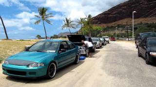 BBQ at Maili Da Spot with the HCA ( Hawaii car audio .net)