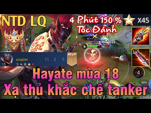 Hayate mùa 18 liên quân | Cách chơi, lên đồ, phù hiệu, bảng ngọc cho tướng Hayate mùa 18 AOV NTD LQ