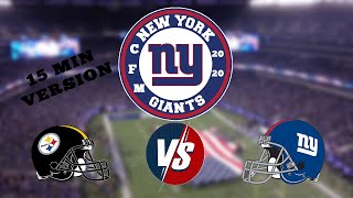 Madden 20 | CFM | Season 21 | Week 8 Pittsburgh Steelers vs New York Giants | 15 Minuten