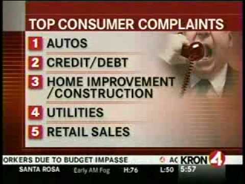 List Of The Top Ten Consumer Complaints Released
