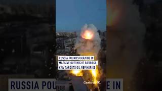 Russia Pounds Ukraine In Mive Overnight Barrage, Kyiv Targets Oil Refineries