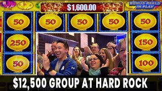 😱 $12,500 GROUP PULL 💸 Happy Lantern JACKPOTS 🏮 25 People $500 Each 🎸 Hard Rock Atlantic City #ad