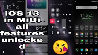 iOS 13 with Dark Mode for miui or Xiaomi devices