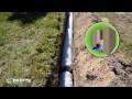 EZ Drain french drain installation: the gravel free alternative
