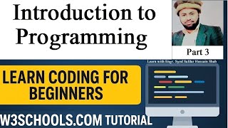 Introduction To Programming Learn Coding For Beginners W3Schools Tutorial Urdu Part 3