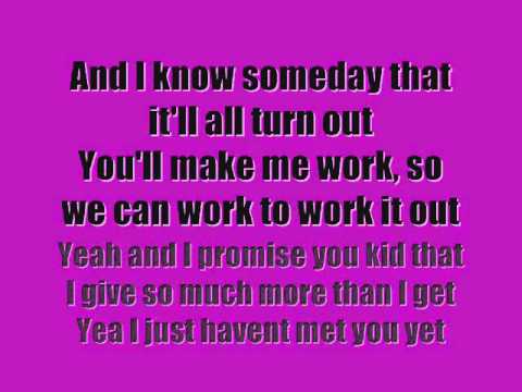 Cameron Mitchell & Damian McGinty- Havent Met You Yet (Lyrics...