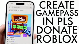 How To Make A Gamep In Pls Donate In Roblox 2024