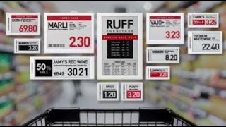 Elektronik Dijital Raf Fiyat Etiketleri Esl Electronic Shelf Labels