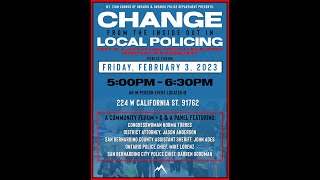 Mt. Zion Church of Ontario | Ontario Police Department | Community Police Forum