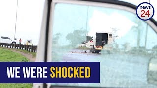 WATCH: Eyewitness describes explosion and chaos during cash-in-transit heist WATCH: Eyewitness describes explosion and chaos during cash-in-transit heist
