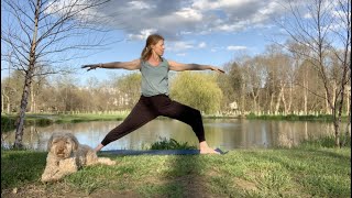 Tracey, 4/8/20, Water Flow by the pond