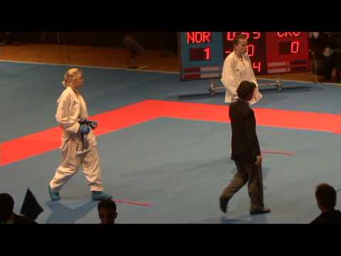 2009 WKF Jr Worlds -21 Women -60 Kg Aka Croatia vs Ao Norway