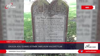 Okulda Asılı Duran On Emir Tabelasını Kaldırttılar 16.08.2019