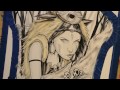 Princess Mononoke inspired Fan Art Speed Painting