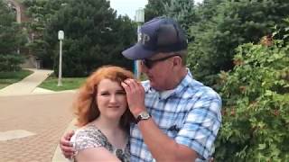Colorblind man sees granddaughter's red hair with Enchroma glasses Colorblind man sees granddaughter's red hair with Enchroma glasses