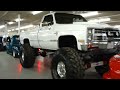 BAD ASS CHEVY SILVERADO 4X4 MONSTER 49 INCH SUPER SWAMPERS * JACKED * INSANE MUDDER
