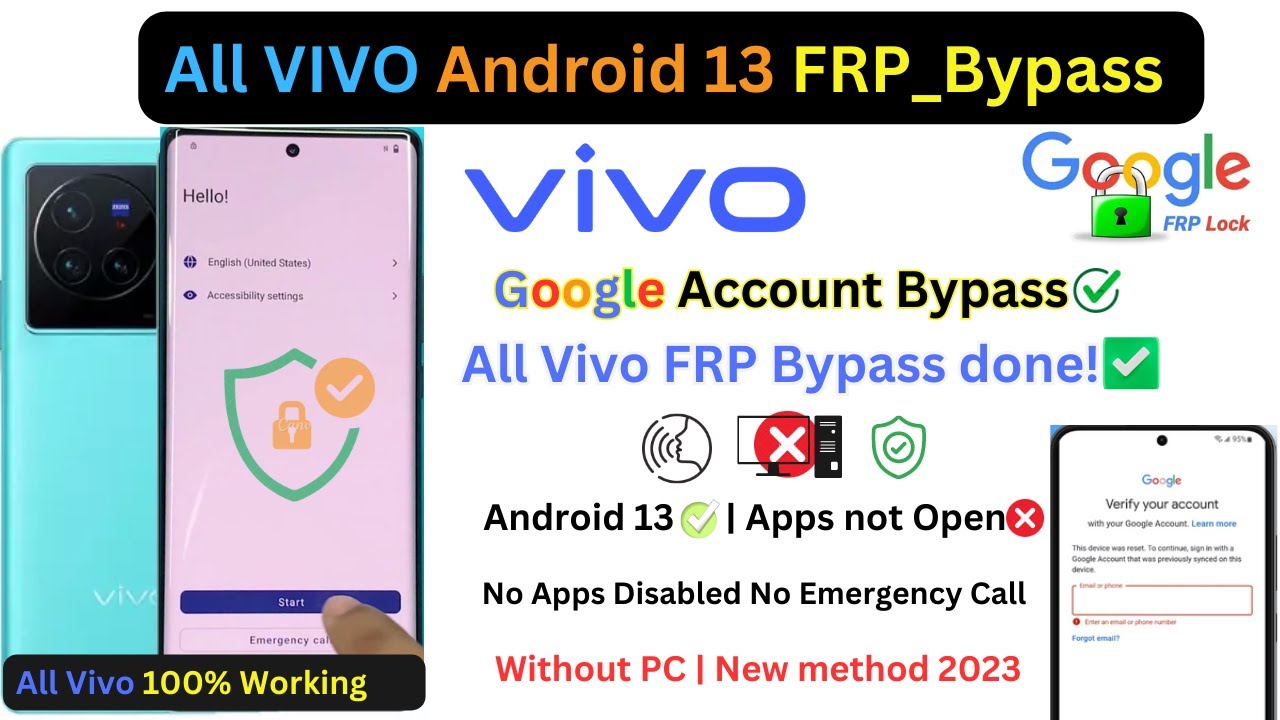 All Vivo FRP Bypass Android 13 Vivo X80 Google Account All Vivo FRP Bypass Android 13 Vivo X80 Google Account
