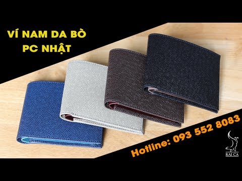 Bóp Ví Nam Da Bò Nhập Đẹp RAICA (Xanh ngọc) || Ví Da Nam Cao Cấp