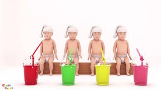 Learn Colors for Children Toddlers with Funny Babies and Coffee Box - Learning Colours for Kids