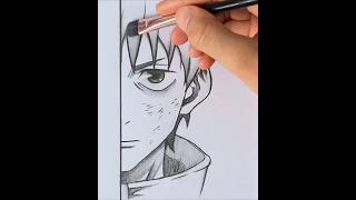 Yuta Okkotsu From Jujutsu Kaisen Drawing♥️ #Artvideo #Drawing #Shortsvideo #Shorts #Animedrawing